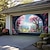 abordables Couvertures de porte-Arche de fleurs de cerisier en plein air pour porte de garage, bannière, belle grande toile de fond, décoration pour porte de garage extérieure, décorations murales pour la maison, événement, fête,
