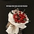 abordables Juguetes de construcción-Regalos para el día de la mujer, 1 Uds., regalos de rosas, bloque de montaje de flores, rompecabezas, decoraciones de juguete, partículas pequeñas, inserciones hechas a mano para el día de San