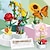 preiswerte Bau-Spielzeug-Frauentagsgeschenke, DIY-Schmetterling, Insekt, Topfpflanze, Bonsai-Blumenblock, Rosendekoration, Mini-Bausteinfigur, Plastikspielzeug, Geschenk für Kinder, Mädchen, Valentinstag für Mädchen,