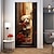 cheap Animal Wallpaper-Cool Wallpapers Wall Mural Valentine&#039;s Day Dog Door Cover Porch Sticker Peel and Stick Removable PVC/Vinyl Material Self Adhesive/Adhesive Required Wall Decor for Living Room, Kitchen, Bathroom
