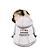 tanie Bluzy z nadrukiem zwierząt-Psy Koty Bluza z kapturem Pet Pouch Graficzny Słowa i cytaty Moda Codzienny Na zewnątrz Codzienne Zima Ubrania dla psów Ubrania dla szczeniąt Stroje dla psów Oddychający Czarny Biały Żółty Kostium