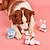 Χαμηλού Κόστους Παιχνίδια για σκύλους-1 τμχ τυχαίου χρώματος χαριτωμένο σχέδιο κουνελιού κατοικίδιο ζώο που τρίβει δόντια βελούδινο παιχνίδι που τρίζει ανθεκτικό παιχνίδι για μάσημα για σκύλους διαδραστική παροχή