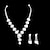 billiga Smyckeset-Brud Smyckeset 1set Oäkta pärla Bergkristall 1 Halsband Örhängen Dam Mode Koreanska Ljuv Smyckeset Till Bröllop Fest Årsdag