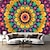 voordelige boho wandtapijt-Mandala Boheems hangend tapijt hippie kunst aan de muur groot tapijt muurschildering decor foto achtergrond deken gordijn thuis slaapkamer woonkamer decoratie