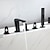 olcso Csaptelepek fürdőkádhoz-Kád csaptelep - Modern Kortárs Galvanizált Római kád Kerámiaszelep Bath Shower Mixer Taps