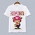 baratos Cosplay para o Dia a Dia &amp; T-shirts-One Piece Fantasias Japonesa/Curta Desenho Mangá Imprimir Arte Gráfica Para Casal Homens Mulheres Adulto Carnaval Baile de Máscaras Impressão 3D Festa Festival