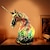 economico Luci decorative-Decorazione lampada da tavolo unicorno desktop da ufficio ornamento in resina decorazione della casa