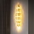 Недорогие Хрустальные настенные бра-Современные внутренние хрустальные настенные бра 100 см, настенный светильник для гостиной, спальни, столовой, вестибюля, гостиницы, кафе &amp; домашнего декора
