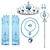 abordables accessoires de photomaton-Couvre-chef couronne bâton magique pour enfants et filles, ensemble d&#039;accessoires pour cheveux, collier couronne de performance princesse elsa, gants elsa