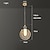cheap Island Lights-LED Pendant Lamp 1/2 Light Glass Crystal Creative Lampshade Industrial Metal Ceiling Lighting Fixtures Creative Bar Style Atmosphere Chandelier for Living Room,Kitchen Island,Bedroom