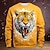 cheap Boy&#039;s 3D Hoodies&amp;Sweatshirts-Boys 3D Tiger Sweatshirt Pullover Long Sleeve 3D Print Spring Fall Fashion Streetwear Cool Polyester Kids 3-12 Years Crew Neck Outdoor Casual Daily Regular Fit