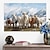 abordables Impressions d&#039;Animaux-Toile d&#039;art mural avec animaux, mouton sous les montagnes enneigées, imprimés et affiches, peinture décorative en tissu pour salon, images sans cadre