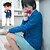 billiga Animekostymer-Inspirerad av Avslutat fall Conan Animé Cosplay-kostymer Japanska Halloween Cosplay-kostymer Långärmad Kostym Till Herr Dam Pojkar
