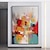 abordables Peintures Abstraites-Peinture à l'huile sur toile faite à la main, décoration murale abstraite moderne pour la maison, peinture roulée sans cadre, non étirée