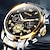 baratos Relógios Quartz-OLEVS Masculino Relógios de Quartzo Luxo Esportivo Negócio Relógio de Pulso Luminoso Cronógrafo IMPERMEÁVEL Hora mundial Aço Assista