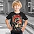 tanie chłopięce koszulki 3D-Dla chłopców 3D Kreskówki Dinozaur T-shirt Koszula Krótki rękaw Druk 3D Lato Aktywny Sport Moda Poliester Dzieci 3-12 lat Półgolf Na zewnątrz Codzienny Regularny