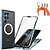 abordables Accessoires de téléphones-téléphone Coque Pour Samsung Galaxy S23 Ultra Plus S22 S21 Plus Ultra Coque Intégrale Adsorption Magnétique Aimantée Avec Magsafe Portable Clapet Clair Transparente Couleur Pleine Alliage d&#039;aluminium