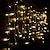 billige LED-kædelys-3,5m 4m 5m lyskæde 24v lavspænding udendørs vandtæt gardinlys isstrimmel lys ferie fest dekoration lys gårdhave hegn fuld af stjerner 8-tilstande blinkende kontrol 1 sæt