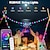 cheap LED String Lights-App Intelligent Control Led String Lights Leather Line Light String Waterproof Outdoor Use for Christmas/Halloween Courtyard Festival Wedding Decoration Color Light 5/10/15/20M