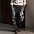abordables pantalon habillé imprimé en 3D pour homme-Floral Rétro Vintage Homme Impression 3D pantalon de costume Pantalon Extérieur Plein Air Travail Polyester Jaune Bleu Violet S M L Taille haute Élasticité Pantalon