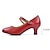 cheap Ballroom Shoes &amp; Modern Dance Shoes-Women&#039;s Heels Pumps Vintage Shoes Comfort Shoes Party Outdoor Daily Kitten Heel Round Toe Elegant Vintage Fashion Leather Cowhide Buckle Ankle Strap Silver Dark Red Black