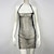 cheap Sexy Costumes-Metallic Sparkle Sexy Mini Dress Sheer Mesh Rhinestone Cover Up Disco Solid Color Women&#039;s Party Club Adults&#039; Dress Summer Spring