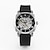 levne Mechanické hodinky-Muži mechanické hodinky Luxus Velký ciferník Módní Obchodní Kostra Automatické natahování Svítící VODĚODOLNÝ Silikon Hodinky