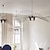 voordelige Eilandlichten-hanglamp vintage woonkamer kroonluchter hanglamp 60cm led vertigo lamp hanglampen gemaakt van glasvezel / polyurethaan e27 voor lampenkap, restaurant, bar, café, zwart 110-240v