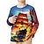 cheap Boy&#039;s 3D T-shirts-Boys 3D Graphic Tee Shirt Long Sleeve 3D Print Spring Fall Sports Fashion Streetwear Polyester Kids 3-12 Years Crew Neck Outdoor Casual Daily Regular Fit