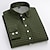 billiga Button Down-skjortor för män-Herr Skjorta Rutig skjorta Button Down skjorta Skjorta med krage Gul Rubinrött Blå Långärmad Pläd / Rutig Nedvikt Vår &amp; Höst Bröllop Gata Kläder Button-Down