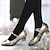 cheap Ballroom Shoes &amp; Modern Dance Shoes-Women&#039;s Heels Pumps Slip-Ons Mary Jane Vintage Shoes Comfort Shoes Party Outdoor Daily Kitten Heel Round Toe Elegant Vintage Fashion Leather Cowhide Buckle Ankle Strap Silver Dark Red Black