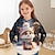 olcso lány 3D pulóverek és pulóverek-Lány 3D Rajzfilm Róka Kapucnis felsőrész Pullover Hosszú ujj 3D nyomtatás Tavasz Ősz Aktív Divat aranyos stílus Poliészter Gyerekek 3-12 év Kapucni Szabadtéri Hétköznapi Napi Normál