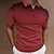 economico polo classica-Per uomo Polo Sportivo Camicia da golf Golf Informale Per eventi Bavero Manica corta Di tendenza Essenziale Gradiente Pulsante Estate Standard Vinaccia Nero Bianco Blu marino Arancione Grigio Polo