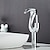 billige Armaturer til badeværelset-Håndvasken vandhane - Vandfald Galvaniseret Centersat Enkelt håndtag Et HulBath Taps