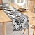 cheap Table Runners-Instagram Nordic Style Double-Sided Flower Brown Leaf New Product Table Runner Living Room Coffee Table Mat Tablecloth Home Decoration