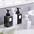 billiga Badrumsprylar-1 st påfyllningsbar skummande tvål - 450 ml pumpflaska för flytande tvål och lotion - bekväma och miljövänliga badrumstillbehör