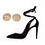 cheap Daily-Women&#039;s Heels Pumps Strappy Heels Party Outdoor Office Stiletto Heel Pumps Pointed Toe Elegant Sexy Casual Walking PU Synthetics Lace-up Black With 1 Pair of 4D Front Foot Pads Non-Slip