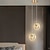 abordables Éclairages pour îlot-Lampe suspendue 1/2 moderne, éclairage d'intérieur, lampe de chevet, décoration de salon, lustre de luxe à la mode