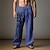 זול מכנסי כותנה פשתן לגברים-בגדי ריקוד גברים וינטאג&#039; עלה דקל מכנסי פשתן מכנסיים מותן בינוני בָּחוּץ לבוש יומיומי לבוש רחוב סתיו חורף רגיל
