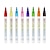 billige Originale leker-fantasy dobbel linje disposisjon penn 12 farger sett diy håndbok farget festival metall dobbel farge highlighter penn