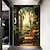 cheap Nature&amp;Landscape Wallpaper-Cool Wallpapers Wall Mural Floral Stairs Abstract 3D Home Decoration Cartoon Landscape Wall Covering, Canvas PVC / Vinyl Material Adhesive required Mural, Room Wallcovering