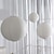 abordables Design Lanterne-Lampe suspendue ronde en papier de riz blanc, lampes en papier, facile à assembler, luminaires 11,02&quot; 15,75&quot; lampe suspendue au plafond 30 cm