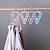 voordelige Opslag &amp; Organisatie-Nieuwe 9-gaten driehoekige hanger magische hanger ruimtebesparende plastic multifunctionele 360 draaibare kledingdroogopslagrekken