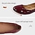cheap Women&#039;s Flats-Women&#039;s Flats Slip-Ons Soft Shoes Comfort Shoes Outdoor Work Daily Flat Heel Round Toe Elegant Casual Comfort Faux Leather Loafer Wine Black White