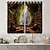 levne Záclony a závěsy-2 panely fantasy závěs závěsy zatemňovací závěs do obývacího pokoje ložnice kuchyně ošetření oken tepelně izolovaná místnost zatemnění
