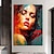 billige Personmalerier-håndmalt veggkunst fargerik kvinne ansikt oljemaling veggkunst maleri abstrakt kvinnelig ansiktsmaling hjemmeinnredning jente portrett bilde hjemmedekorasjon klar til å henge eller lerret