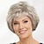 cheap Older Wigs-Synthetic Wig Curly With Bangs Machine Made Wig Short A1 A2 A3 A4 Synthetic Hair Women&#039;s Soft Fashion Easy to Carry Blonde Brown Silver