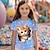 お買い得  女の子の 3d T シャツ-女の子用 3D 猫 Tシャツ ピンク 半袖 3D プリント 夏 アクティブ ファッション かわいい ポリエステル 子供 3-12 歳 クルーネック アウトドア カジュアル デイリー レギュラーフィット