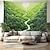 cheap Landscape Tapestry-Green Forest Valley Hanging Tapestry Wall Art Large Tapestry Mural Decor Photograph Backdrop Blanket Curtain Home Bedroom Living Room Decoration