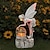 olcso Szobrászat és tájfények-virágtündér szobor világít lány dekoráció kültéri kert udvar angyaltündér napfény